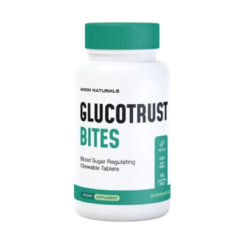 GlucoTrust Bites Blood Sugar Health — 1 Bottle / 30 Day Supply
